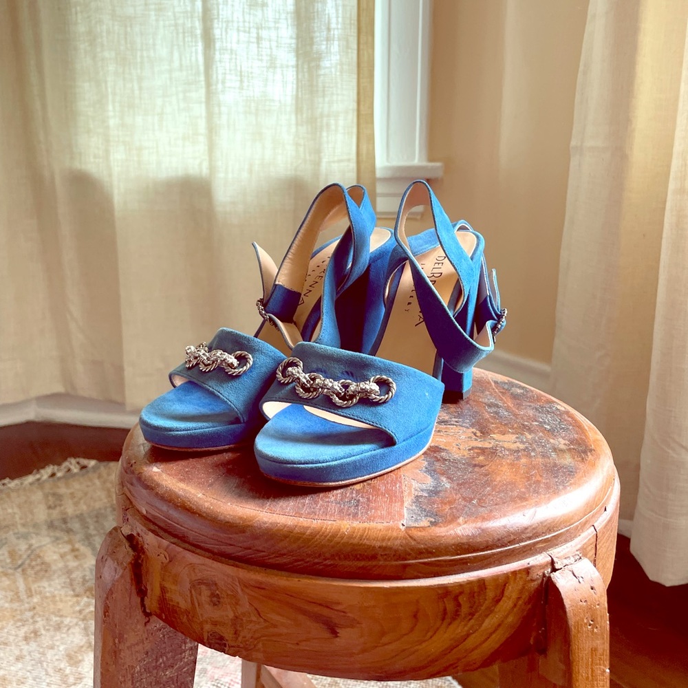 Del Brenna Italian Suede Heels
